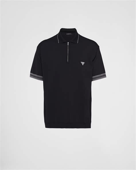 black prada polo shirt|prada polo shirt.